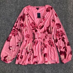 Torrid surplice babydoll top size 0